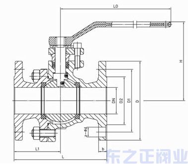 金屬硬密封球閥結(jié)構(gòu)圖